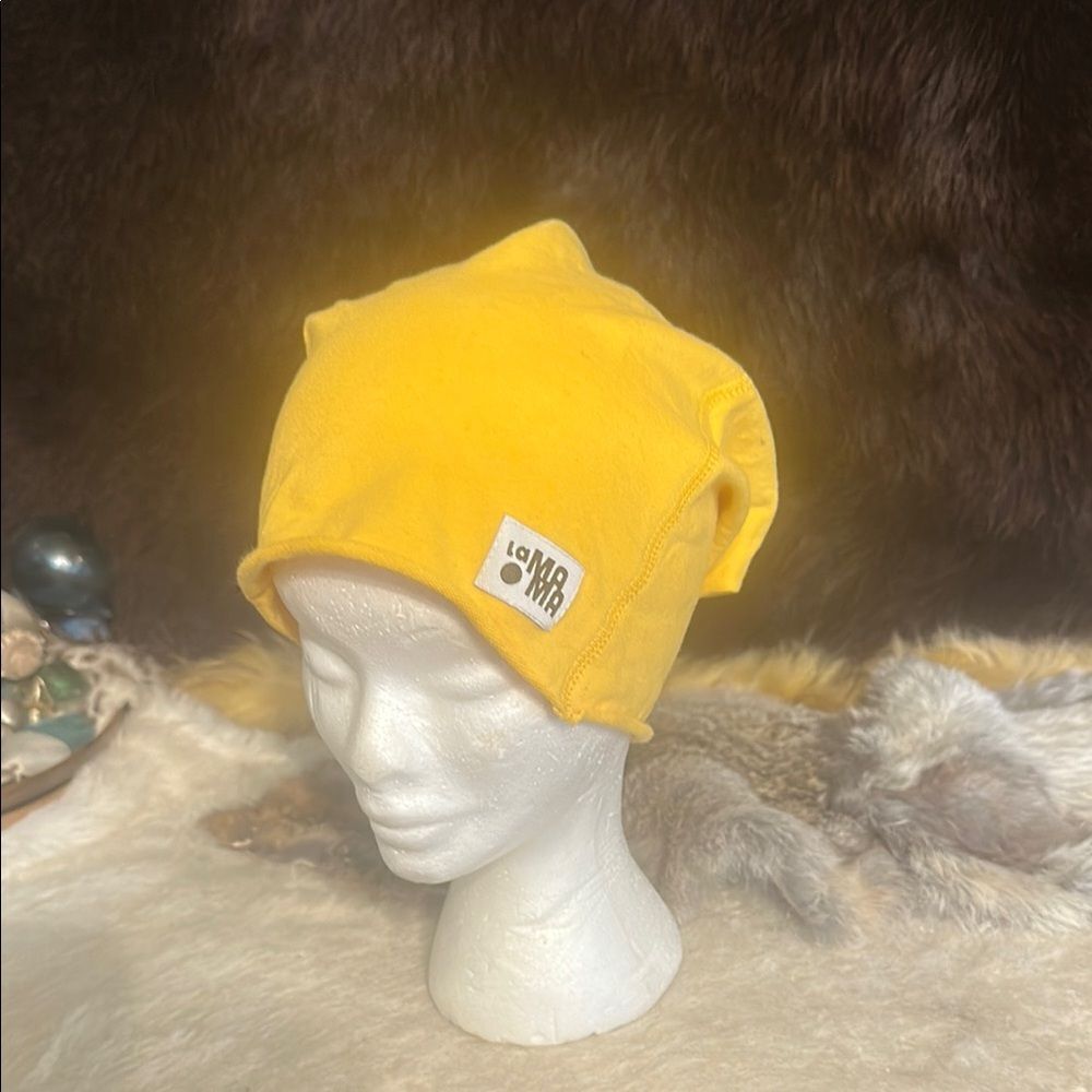 Yellow La Ma Ma  Beanie OS (5175)